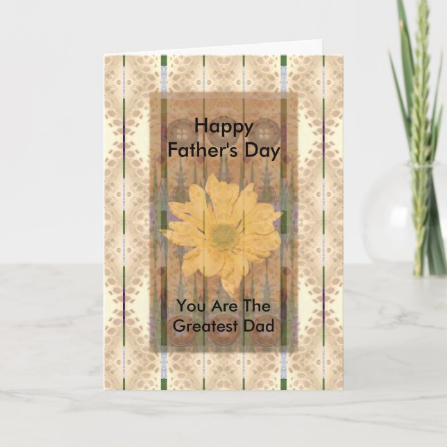 Tarjeta Crisantemo del sudoeste del ~ del día de padre (Anverso)