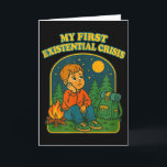 Tarjeta Crisis existencial divertida Blackcraft humor oscu<br><div class="desc">Crisis existencial divertida Blackcraft humor oscuro gótico punk</div>