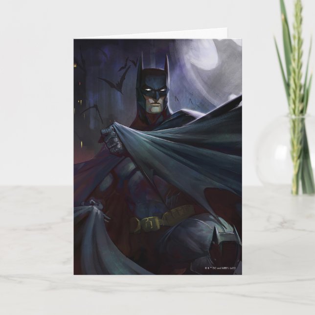 Tarjeta Crisis infinita Ilustracion Batman (Anverso)