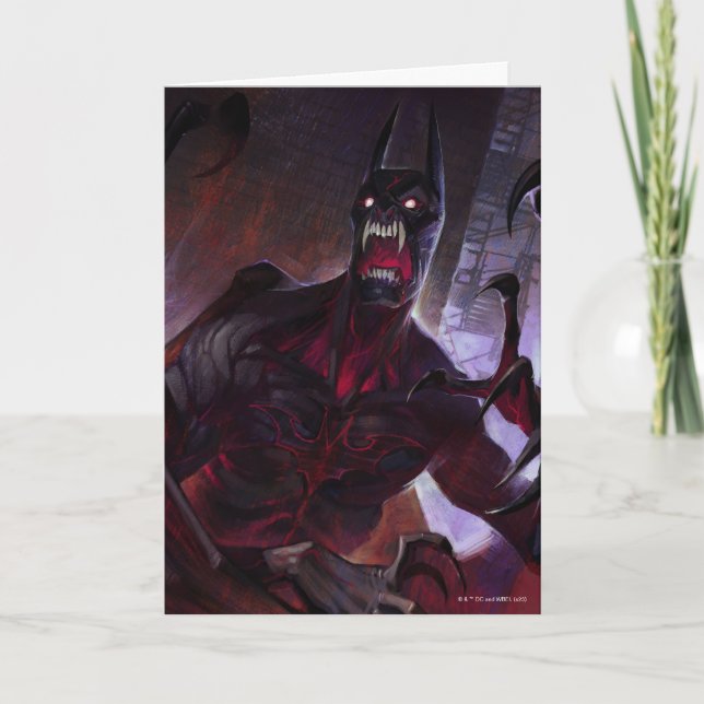 Tarjeta Crisis infinita Vampire Batman Ilustracion (Anverso)