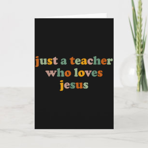 Tarjeta Cristian Justo Un Maestro Que Ama A Jesús Divertid