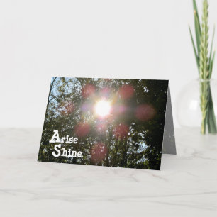 Tarjeta cristiana Arise Shine Isaiah 60