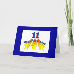 Tarjeta cristiana de 11 años