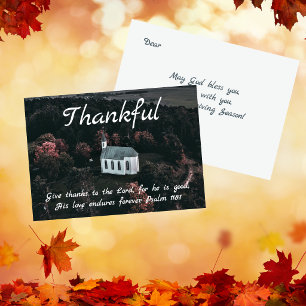 Tarjeta cristiana de Acción de Gracias y gratitud