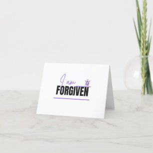 Tarjeta Cristiana de Agradecimiento Estoy Perdónad
