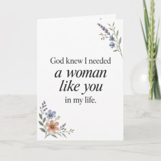 Tarjeta Cristiana de Amistad Dios Sabía que te Nec