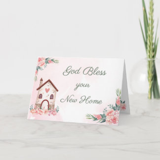 Tarjeta cristiana de bienvenida al nuevo hogar con