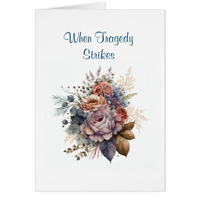 Tarjeta cristiana de estímulo inspirador (Frente)