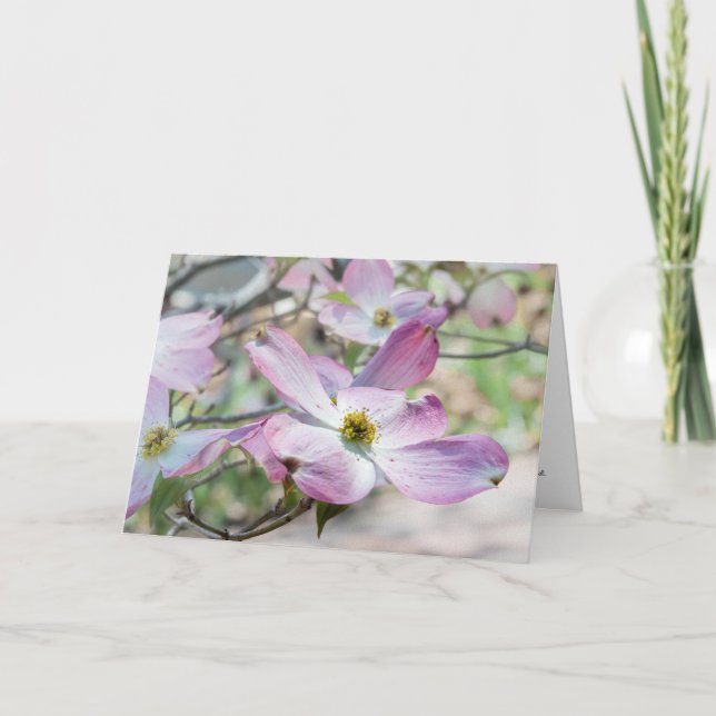 Tarjeta Cristiana de Flores de Cornejo Rosado (Anverso)