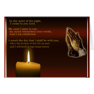 tarjeta cristiana de oración
