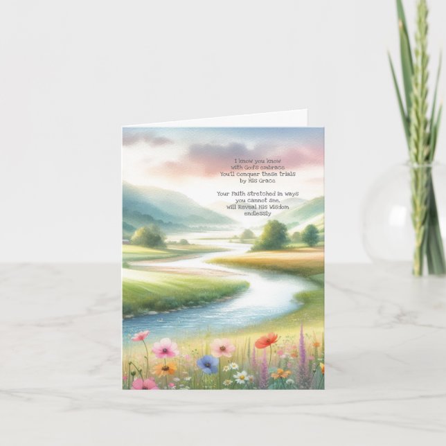 Tarjeta Cristiana de Recuperación: Bendiciones par (Anverso)