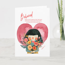 Tarjeta cristiana de recuperación con versículo de