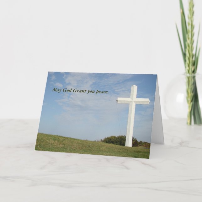 Tarjeta cristiana de simpatía, personalizable (Anverso)