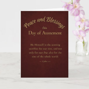 Tarjeta Cristiana del Día de la Expiación