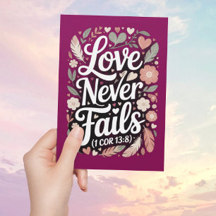 Tarjeta cristiana del día de San Valentín: El amor