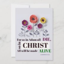 Tarjeta Cristiana del Versículo Bíblico Cristo Viv