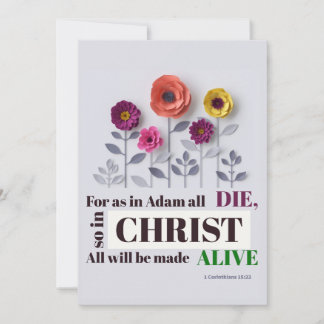 Tarjeta Cristiana del Versículo Bíblico Cristo Viv