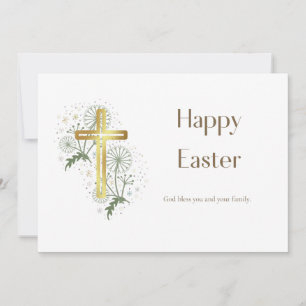 Tarjeta cristiana feliz de Pascua