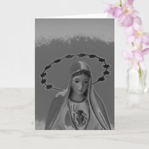 Tarjeta cristiana Virgin Mary