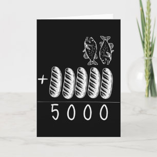 Tarjeta Cristiano 2 Pescados 5 Panes 5000 Contra