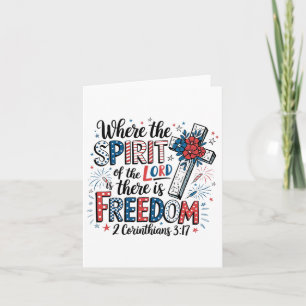 Tarjeta Cristiano 4 De Julio La Religiosa Biblia Patriótic