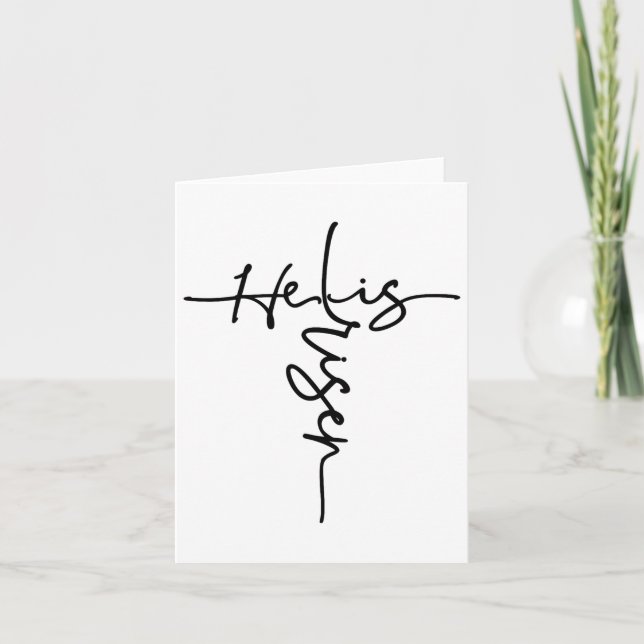 Tarjeta Cristiano De Pascua Es Hombres De Resurrección Del (Anverso)