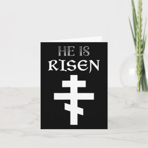 Tarjeta Cristiano de Pascua Se Eleva La Resurrección Ortod
