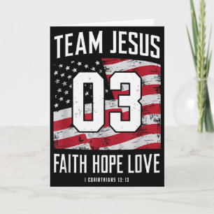 Tarjeta Cristiano - Equipo Jesús 03 Fe Esperanza Amor 