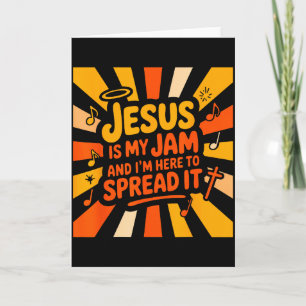 Tarjeta Cristiano Jesús es mi pasión y estoy aquí para dif