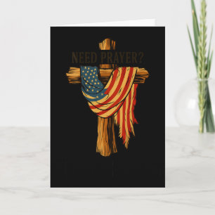 Tarjeta Cristiano Jesús tócame en el hombro Cruz Usa F