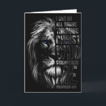 Tarjeta Cristiano Puedo Hacer Todas Las Cosas A Través De<br><div class="desc">Cristiano Puedo Hacer Todas Las Cosas A Través De León Cristo Fe Premium Tri-blend</div>