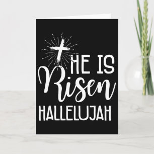 Tarjeta Cristianos de Pascua Jesús ha resucitado Aleluya H