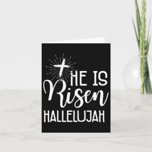 Tarjeta Cristianos De Pascua Jesús Se Levanta Hallelujah H