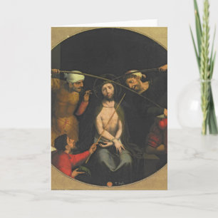 Tarjeta Cristo coronó con las espinas