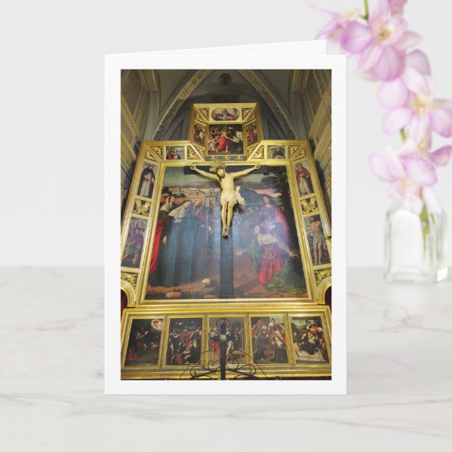 Tarjeta Cristo Del Fosar, Iglesia de San Nicolás, Valencia (Orquídea)