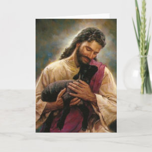 Tarjeta Cristo El Buen Pastor