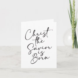 Tarjeta Cristo el Salvador ha Nacido Noche Silenciosa Navi