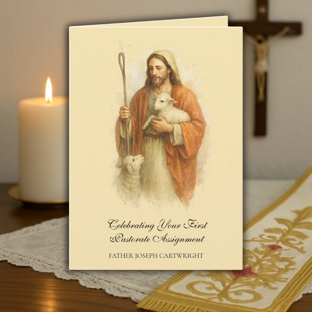 Tarjeta Cristo, el Santo Pastor del Primer Pastor (Subido por el creador)