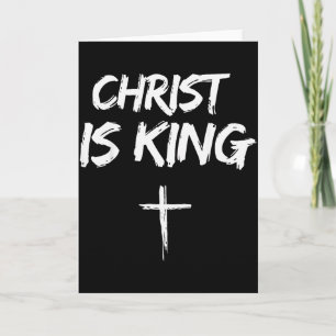 Tarjeta Cristo Es Rey Jesús Católico Cristiano Cristiana