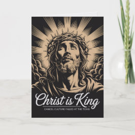 Tarjeta Cristo Es Rey La Cultura de la Cancelación Falló e