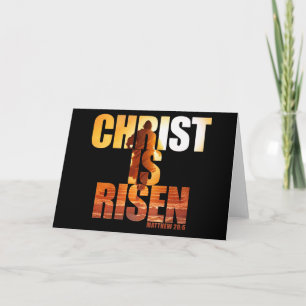 Tarjeta Cristo está en ascenso - Resurrección de Jesucrist