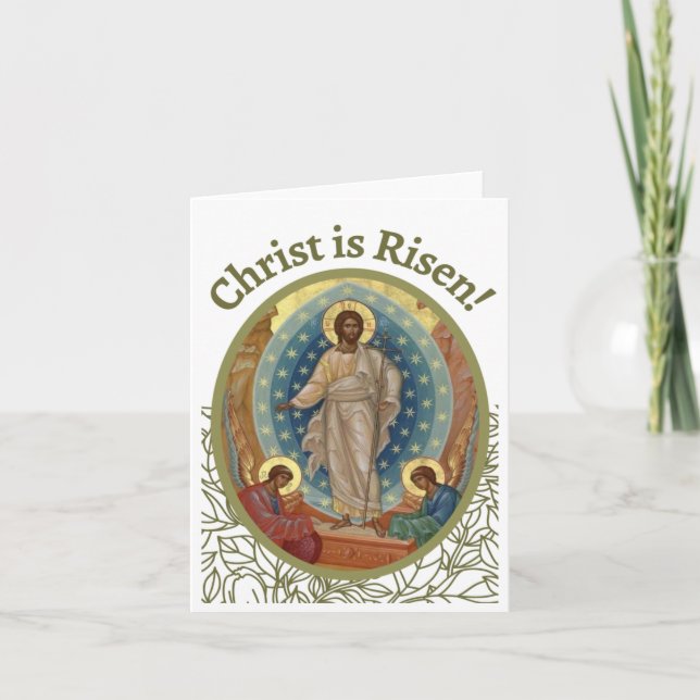 Tarjeta ¡Cristo está en pie! (Anverso)