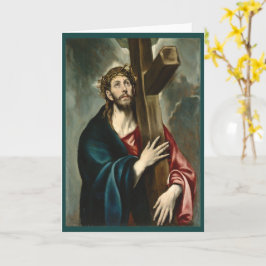 Tarjeta Cristo llevando la cruz, El Greco