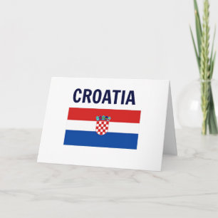 Tarjeta Croacia - Bandera de Croacia