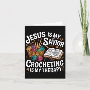 Tarjeta Crocheting Religioso Cristiano Jesús Dios Crochete
