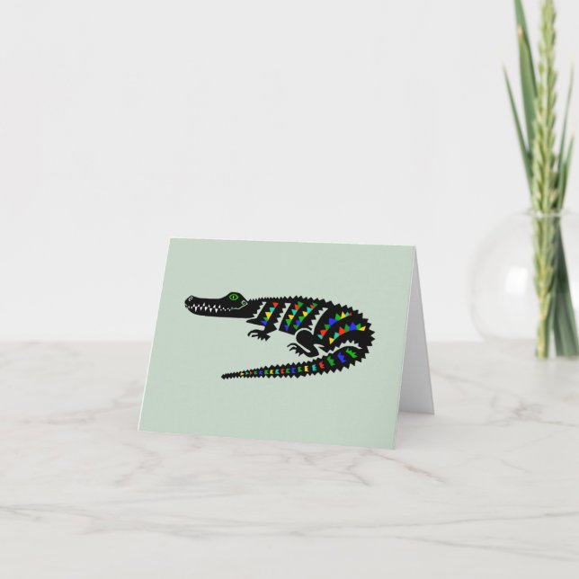 Tarjeta CROCODILE Estadounidense Gráfico - Naturaleza - Vi (Anverso)