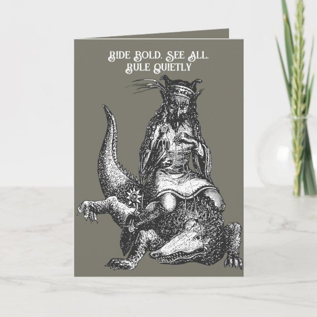 Tarjeta Crocodile King of Shadows (Anverso)