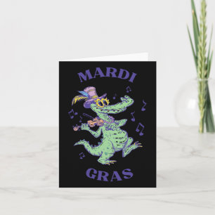 Tarjeta Crocodile Mardi Grawr Costume Mardi Gras Gator Hom
