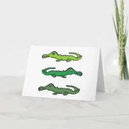 Tarjeta Crocodiles and Alligators