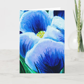 Tarjeta Crocus Azul